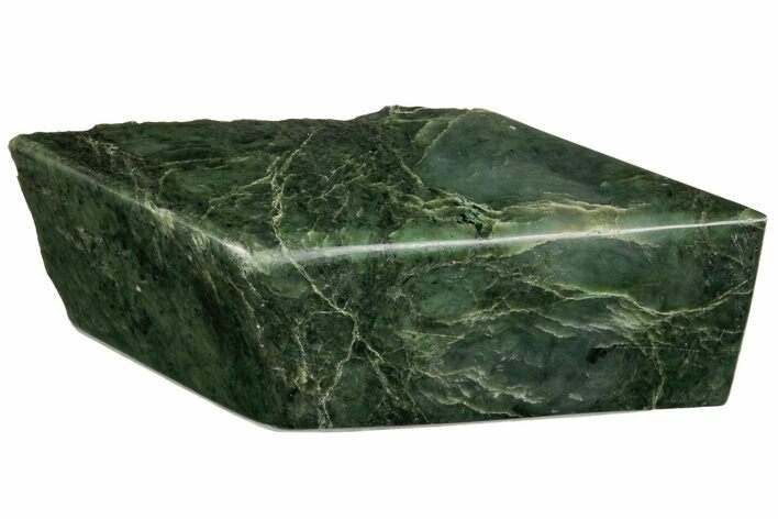 Wide, Polished Jade (Nephrite) Section - British Colombia #200461